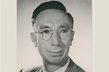 A photo of a photograph of Dr Joseph Lade Pawsey